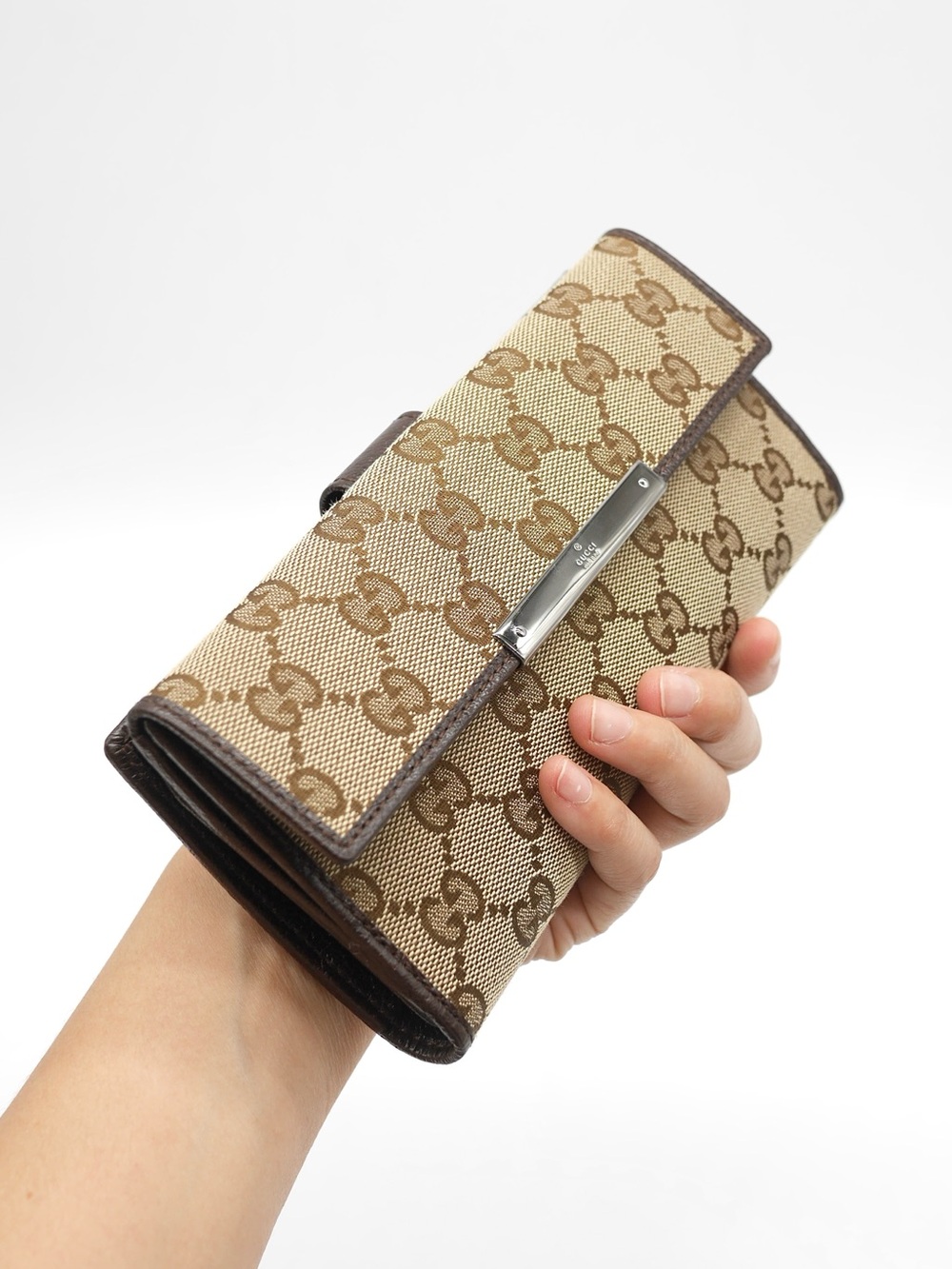 🍓GUCCI GG Envelop Canvas Wallet - Picture 3 of 13